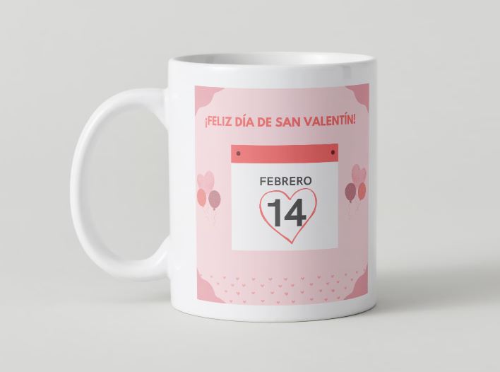 San Valentín - 002 / MUG 11oz con impresión envolvente