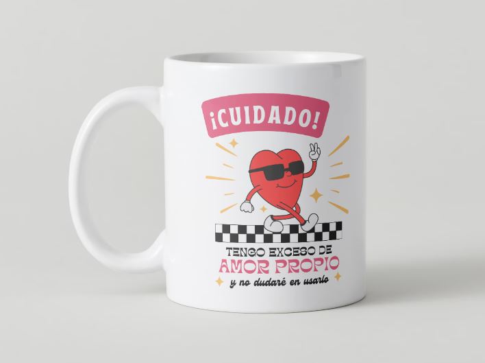 San Valentín - 011 / MUG 11oz con impresión doble