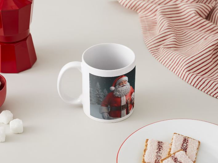 Noël - 001a Père Noël / MUG 11oz avec imprimé enveloppant