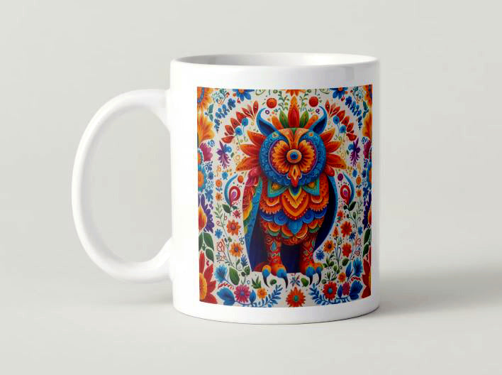 Alebrije Búho 001 / MUG 11oz con impresión envolvente