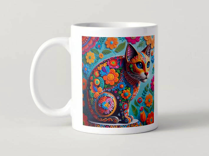 Alebrije Gato - 002 / MUG 11oz con impresión envolvente