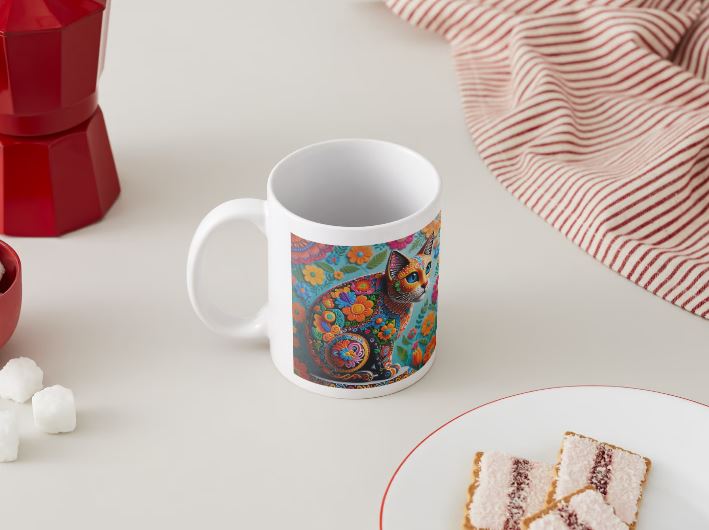 Alebrije 02 - Gato / MUG 11oz con impresión doble