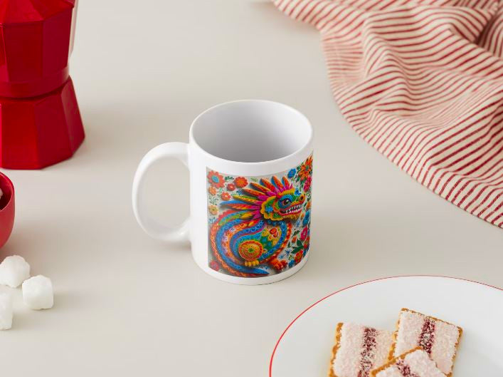 Alebrije Dragón - 004 / MUG 11oz con impresión envolvente