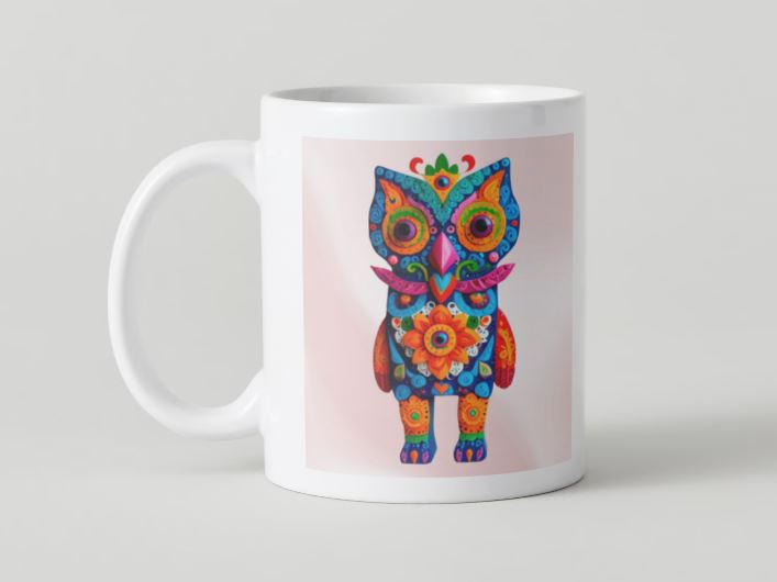 Alebrije 009 - Búho / MUG 11oz con impresión envolvente