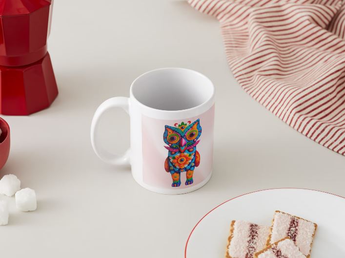 Alebrije 009 - Búho / MUG 11oz con impresión envolvente