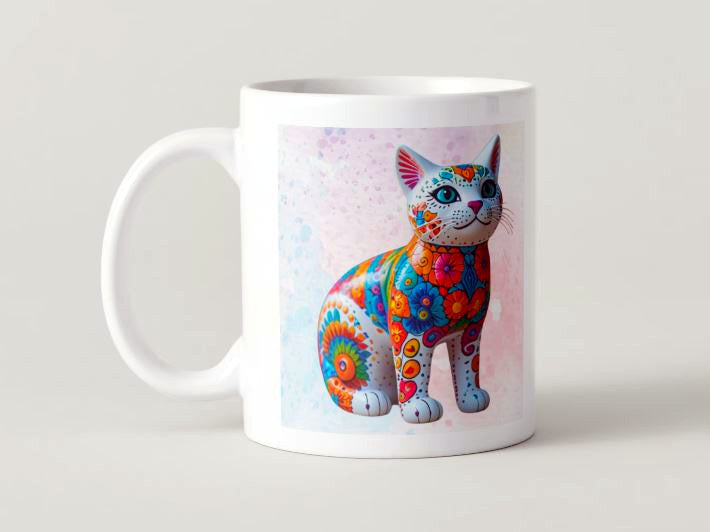 Alebrije Gato - 011 / MUG 11oz con impresión envolvente