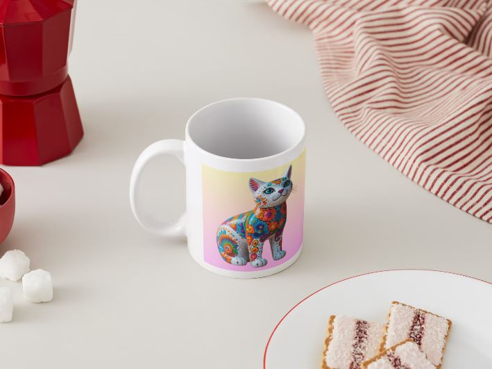 Alebrije 11 - Gato/ MUG 11oz con impresión doble