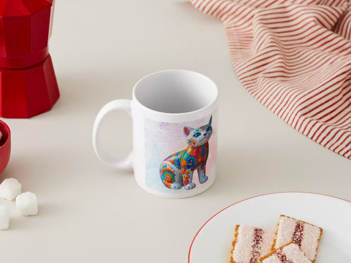 Alebrije Gato - 011 / MUG 11oz con impresión envolvente