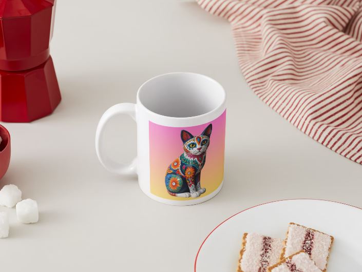 Alebrije 12 - Gato / MUG 11oz con impresión doble