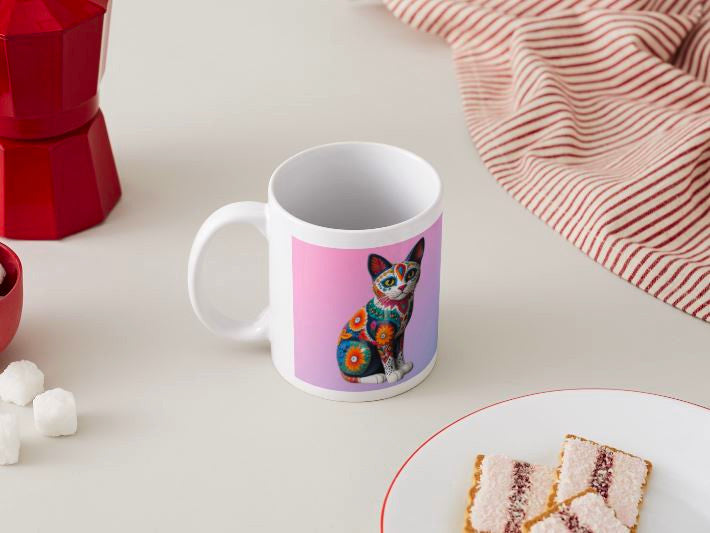 Alebrije 012 - Chat / MUG 11oz avec imprimé enveloppant