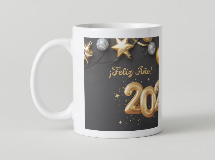 Año Nuevo - 010 / MUG 11oz con impresión envolvente