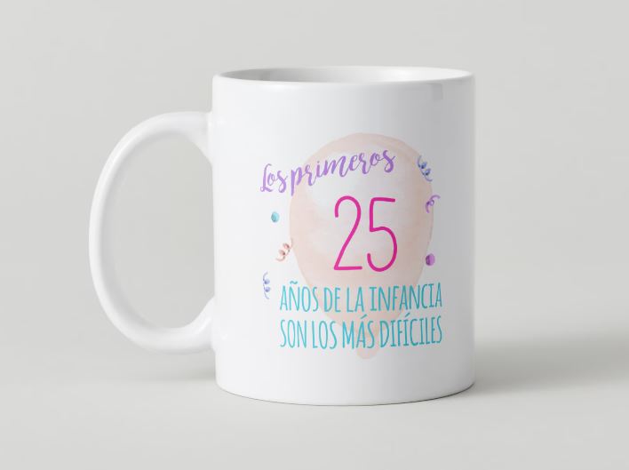 Anniversaire - 017-25 / MUG 11oz avec imprimé enveloppant