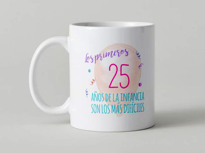 Cumpleaños - 017-25 / MUG 11oz con impresión envolvente