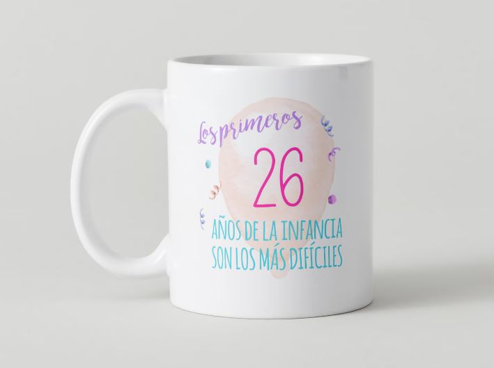 Cumpleaños - 017-26 / MUG 11oz con impresión envolvente