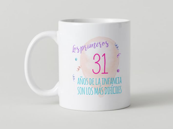 Anniversaire - 017-31 / MUG 11oz avec imprimé enveloppant