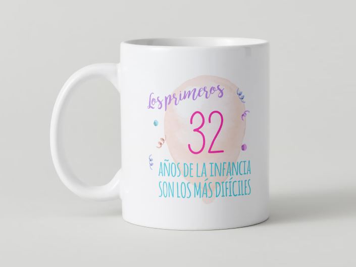 Anniversaire - 017-32 / MUG 11oz avec imprimé enveloppant