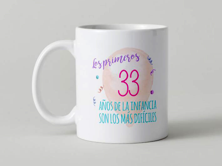 Cumpleaños - 017-33 / MUG 11oz con impresión envolvente