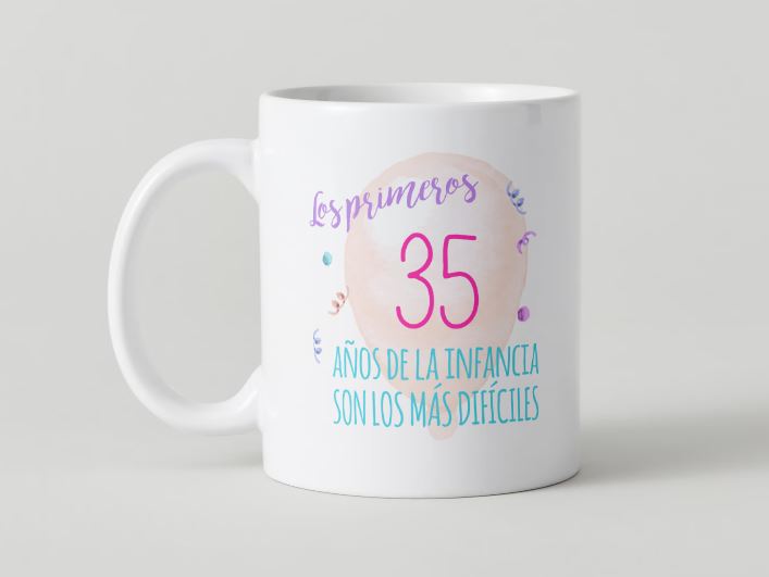 Anniversaire - 017-35 / MUG 11oz avec imprimé enveloppant