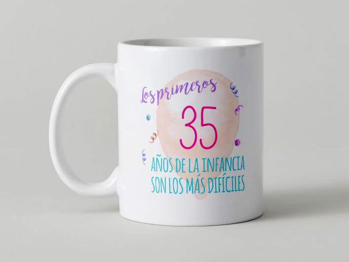 Cumpleaños - 017-35 / MUG 11oz con impresión envolvente