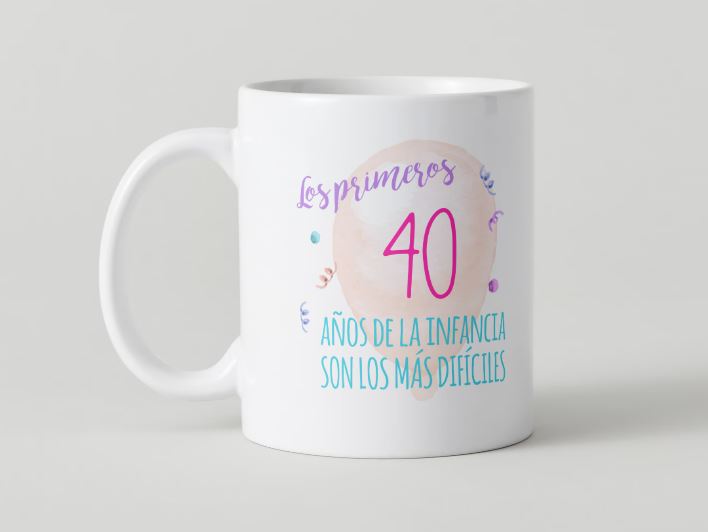 Cumpleaños - 017-40 / MUG 11oz con impresión envolvente