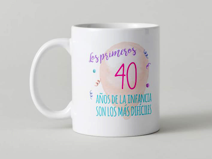 Anniversaire - 017-40 / MUG 11oz avec imprimé enveloppant