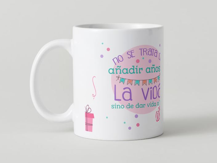 Anniversaire - 019 / MUG 11oz avec imprimé enveloppant