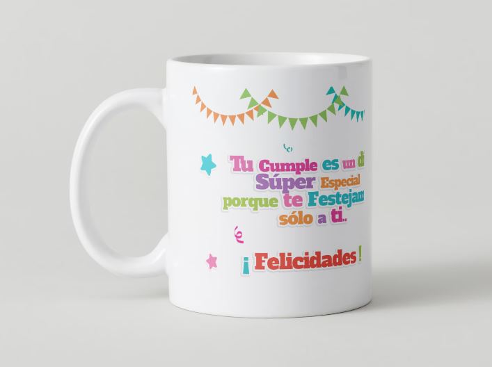 Cumpleaños - 028 / MUG 11oz con impresión envolvente