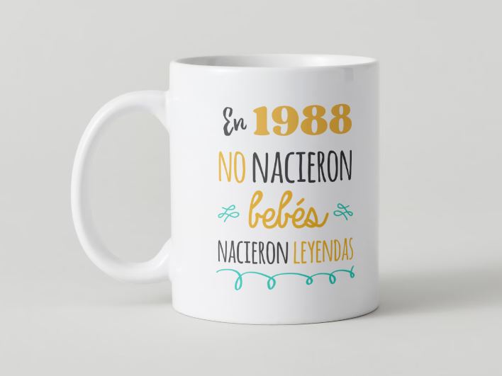 Anniversaire - 031-1988 / MUG 11oz avec double impression