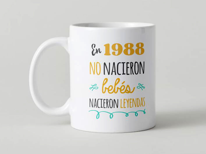 Cumpleaños - 031-1988 / MUG 11oz con impresión doble