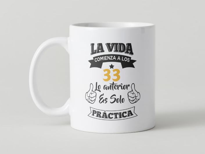 Anniversaire - 032-33 / MUG 11oz avec double impression