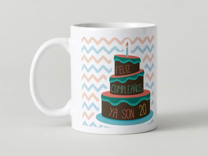 Anniversaire - 045-20 / MUG 11oz avec imprimé enveloppant