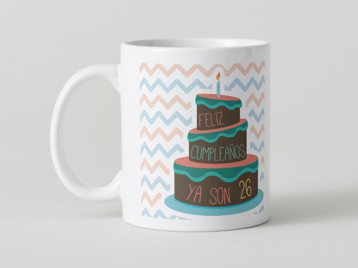 Anniversaire - 045-26 / MUG 11oz avec imprimé enveloppant