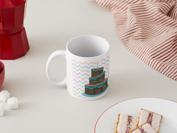 Anniversaire - 045-28 / MUG 11oz avec imprimé enveloppant