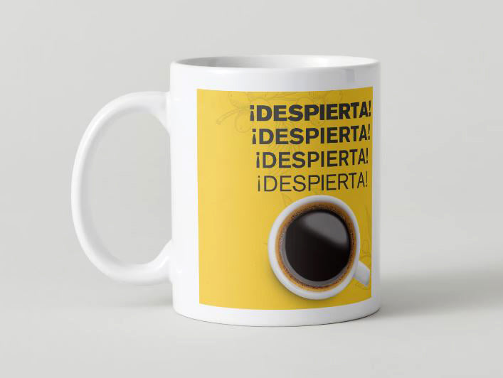 Coffee phrases - 004 / 11oz MUG with wraparound print