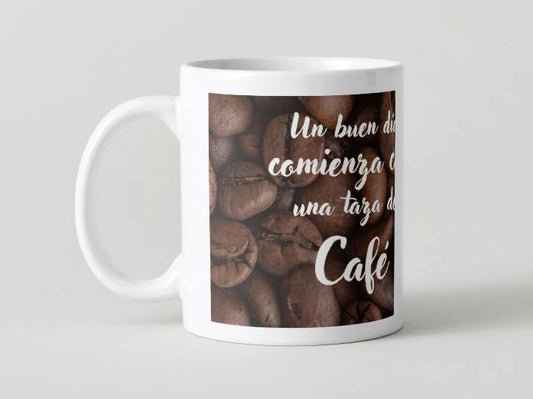 Coffee phrases - 009 / 11oz MUG with wraparound print