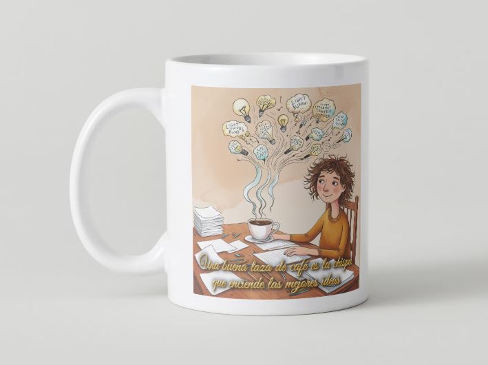 Frases de café - 13 / MUG 11oz con impresión envolvente