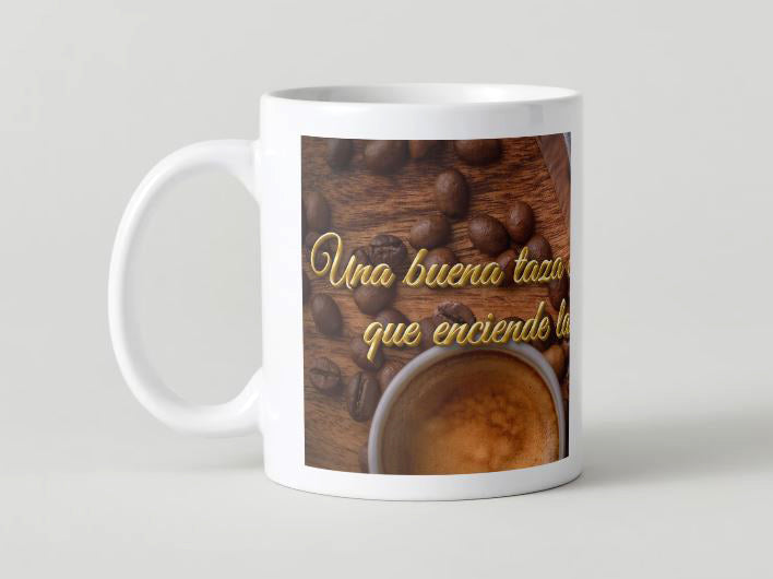 Coffee phrases - 014 / 11oz MUG with wraparound print