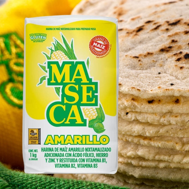 Harina de Maíz Amarilla Nixtamalizada Maseca 1 kg