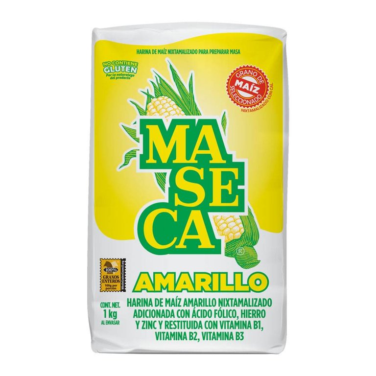 Harina de Maíz Amarilla Nixtamalizada Maseca 1 kg