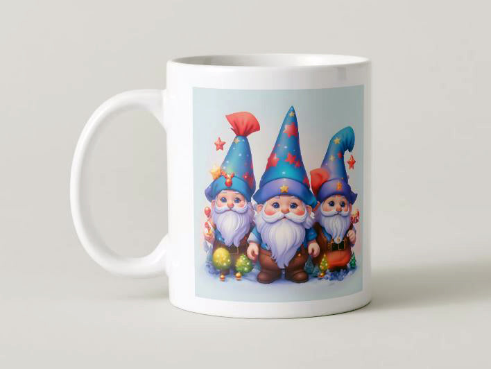 Christmas - 002d Gnomes / 11oz MUG with wraparound print