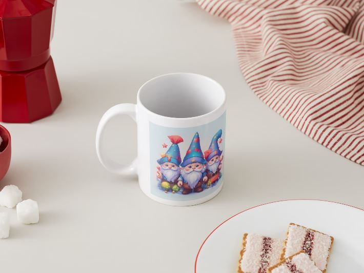 Christmas - 002d Gnomes / 11oz MUG with wraparound print