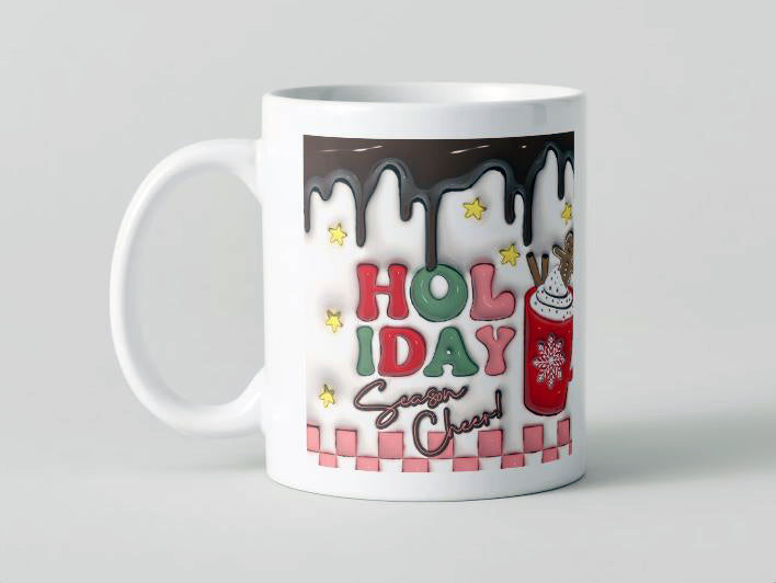 Navidad - 014d / MUG 11oz con impresión envolvente