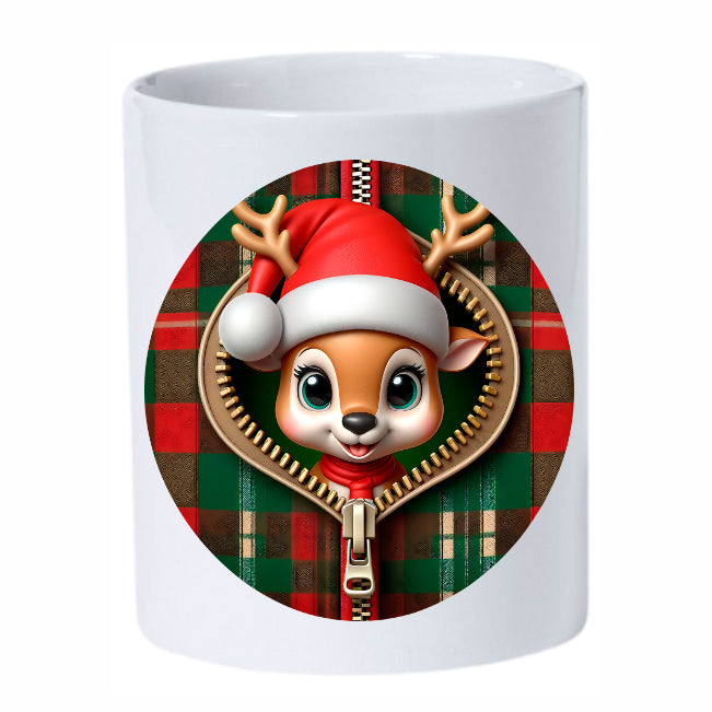 Navidad - 025a / MUG 11oz con impresión frontal