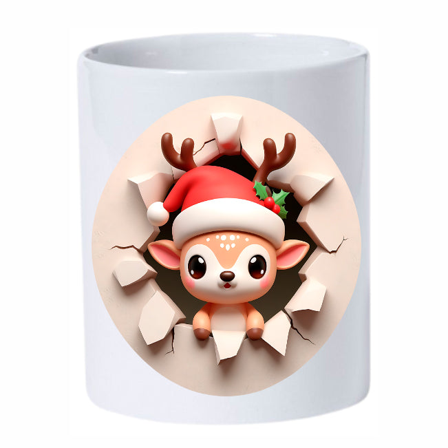 Navidad - 025c / MUG 11oz con impresión frontal