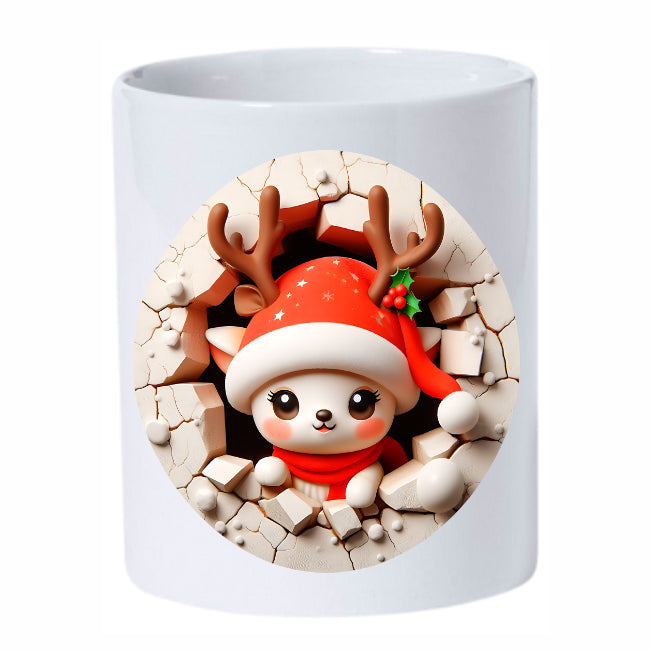 Navidad - 025d / MUG 11oz con impresión frontal