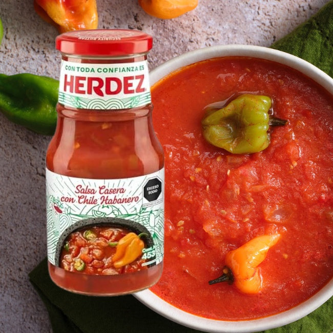 Salsa Casera con Chile Habanero "Herdez" 434 g