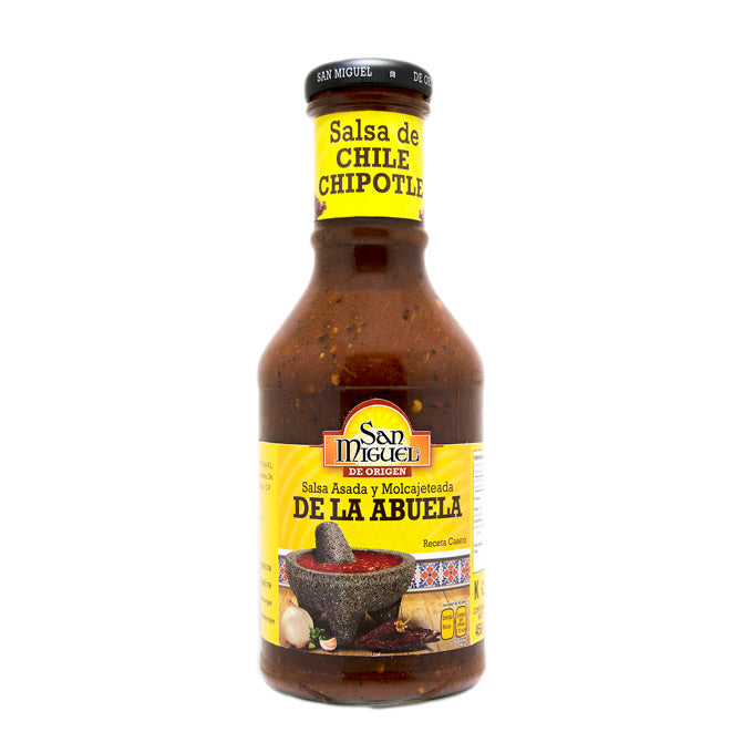 Une sauce de piments forts chipotles "de la grand-mère" du San Miguel 450 g